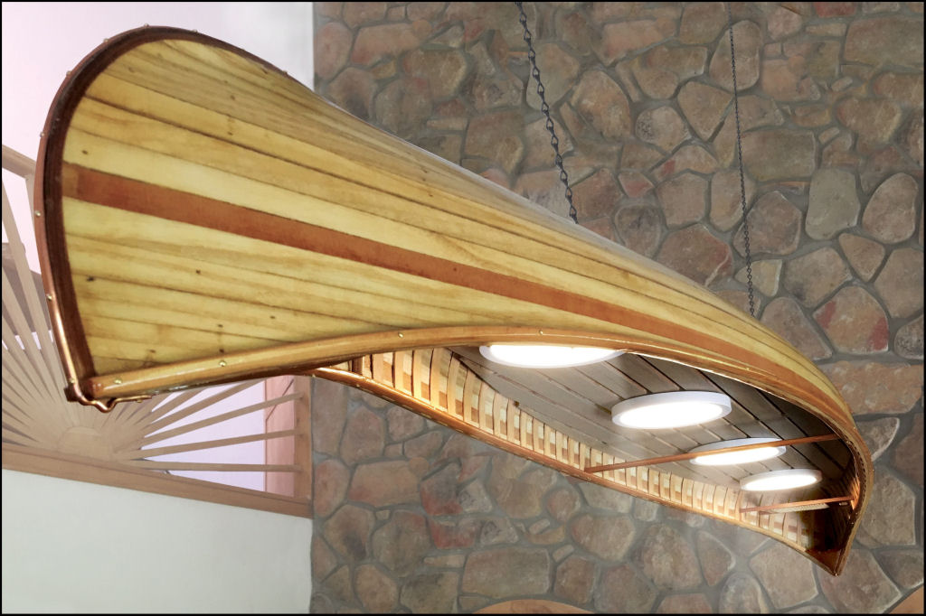 72 Wood Strip Canoe Chandelier Just The Right Size Canoemodelkits